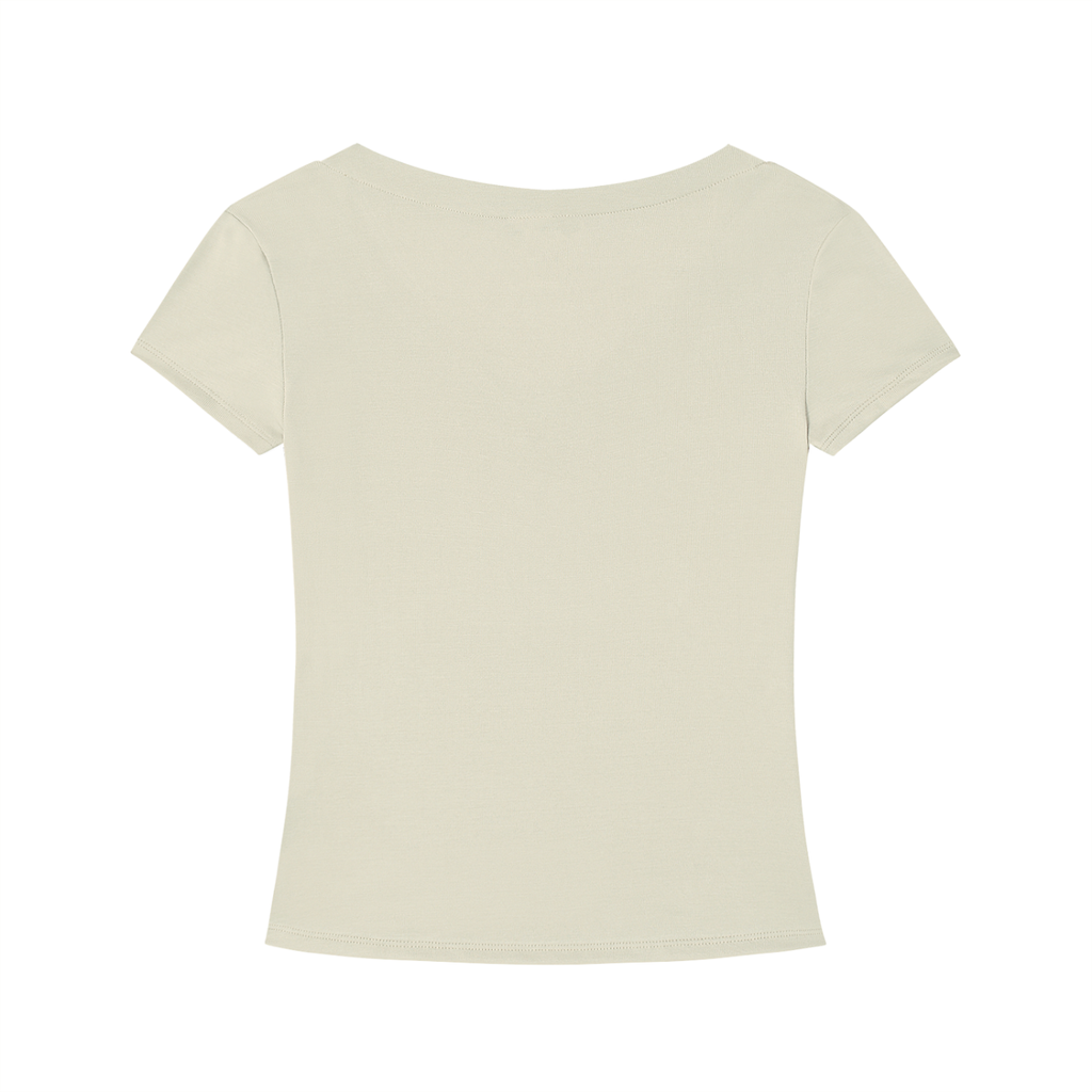 Cruzella slim V-neck tee