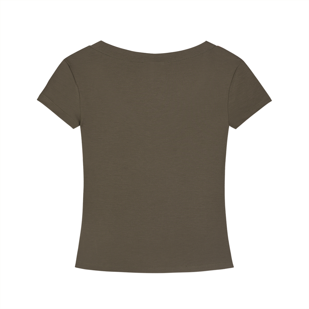 Cruzella slim V-neck tee