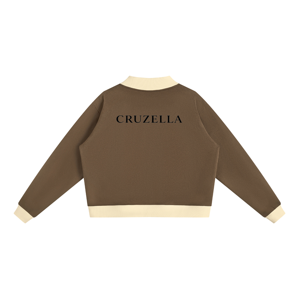 Women’s Mock Neck Crewneck Sweatshirt