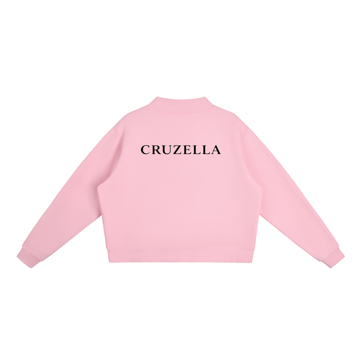 Essential Fleece Mock-Neck Crew Sweatshirt