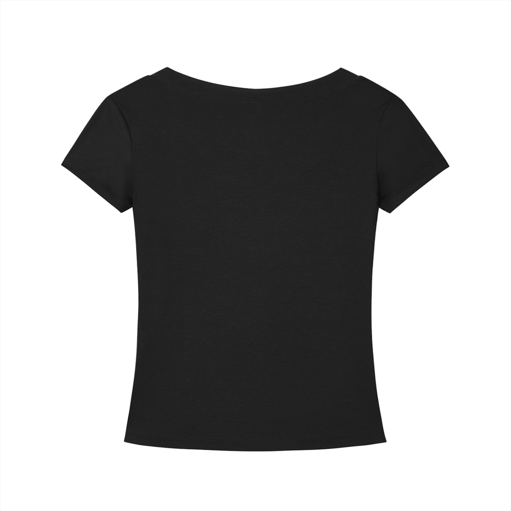 Cruzella slim V-neck tee