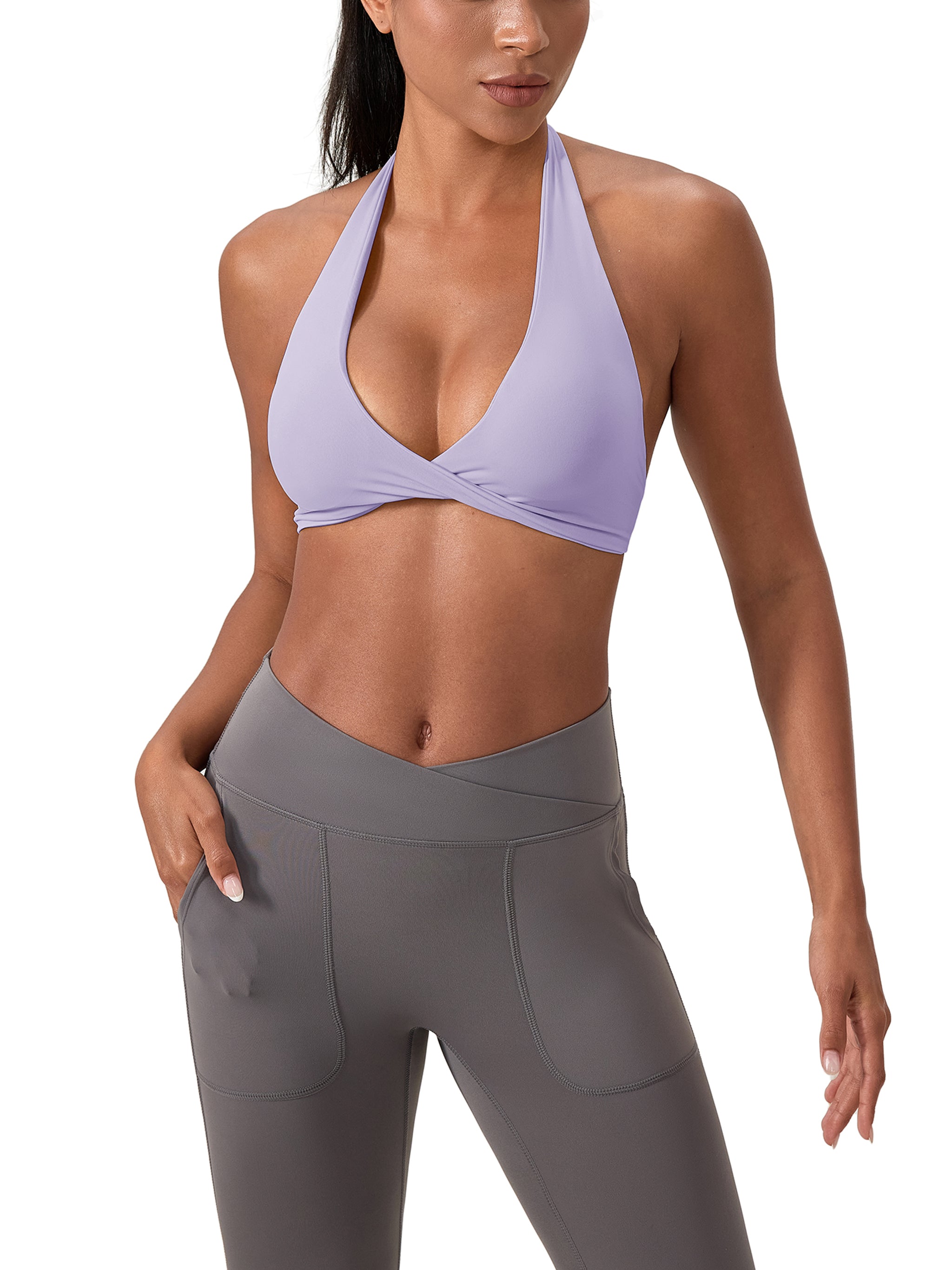 Cruzella halter sports bra